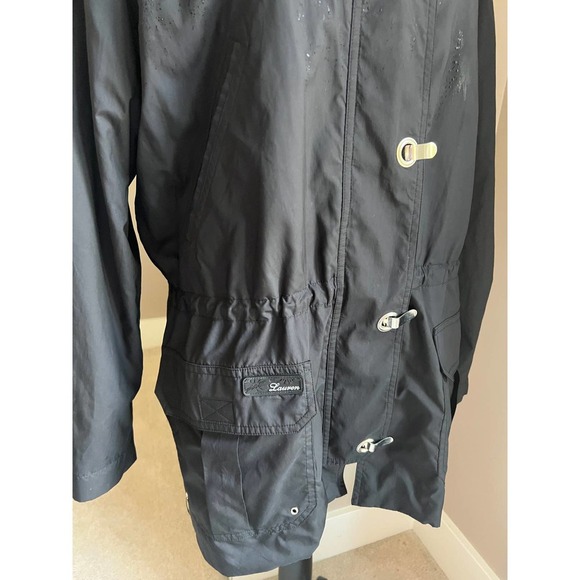 Lauren Ralph Lauren black full zip rain jacket size L - Picture 4 of 6